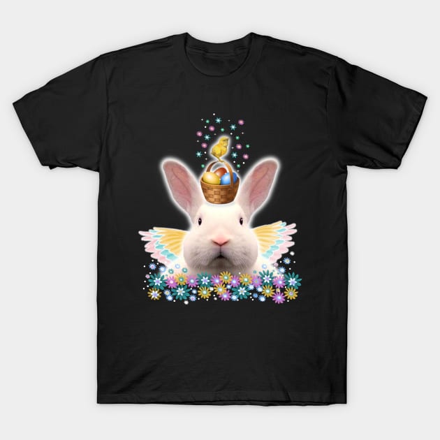 EASTER BUNNY AMONG THE FLOWERS! T-Shirt by SquishyTees Galore!